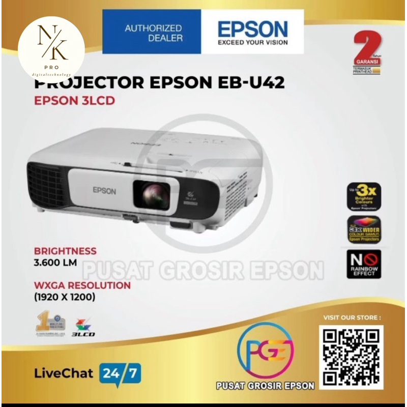 proyektor Epson eb u42 Full HD / Epson u42 Full HD 3600 lumen