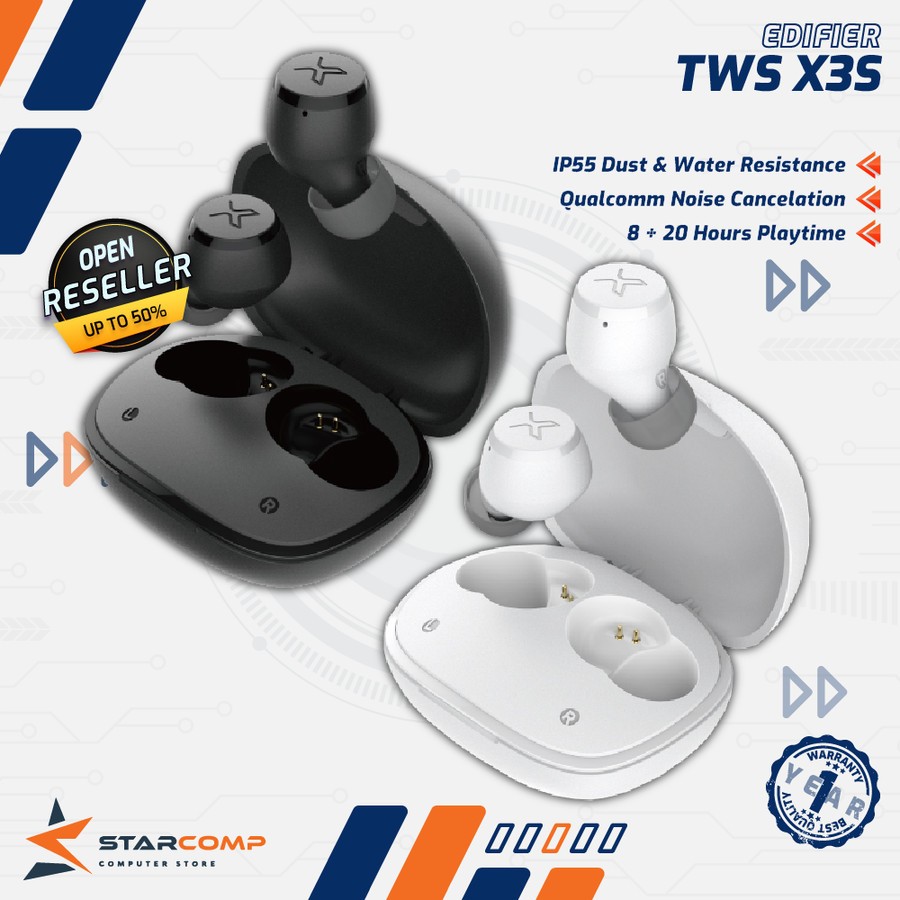 EDIFIER TWS X3s True Wireless Stereo Earbuds