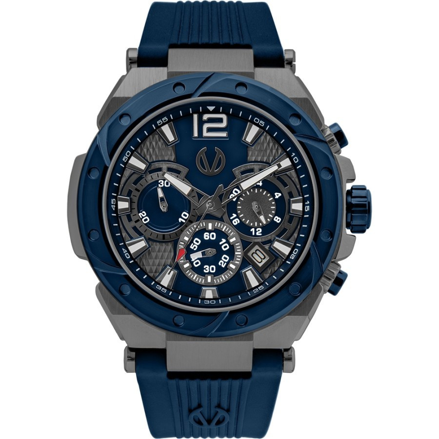 Jam Tangan Pria Christ Verra CV 53604G-3C GUN/BLU Original Resmi