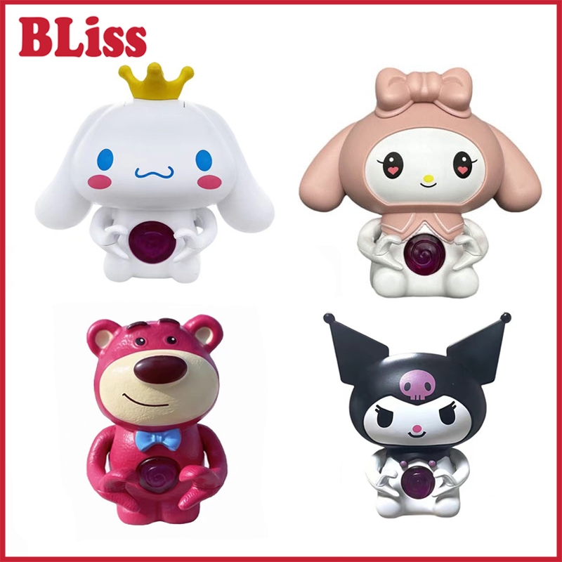 BLiss [Lampu Audio Versi] Lampu Tidur Kawaii 3D LED Lotso Sanrio Figure Kartun Cinnamoroll Hadiah Lu