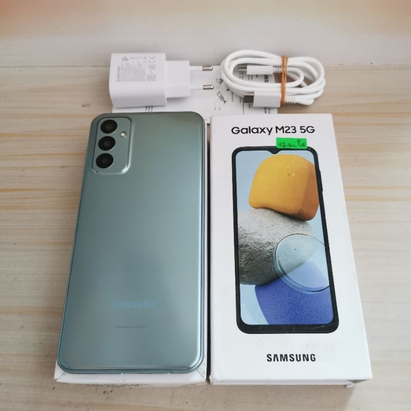 Samsung M23 5G ram 6GB 128GB Bekas - Mulus - Fullset Resmi - second