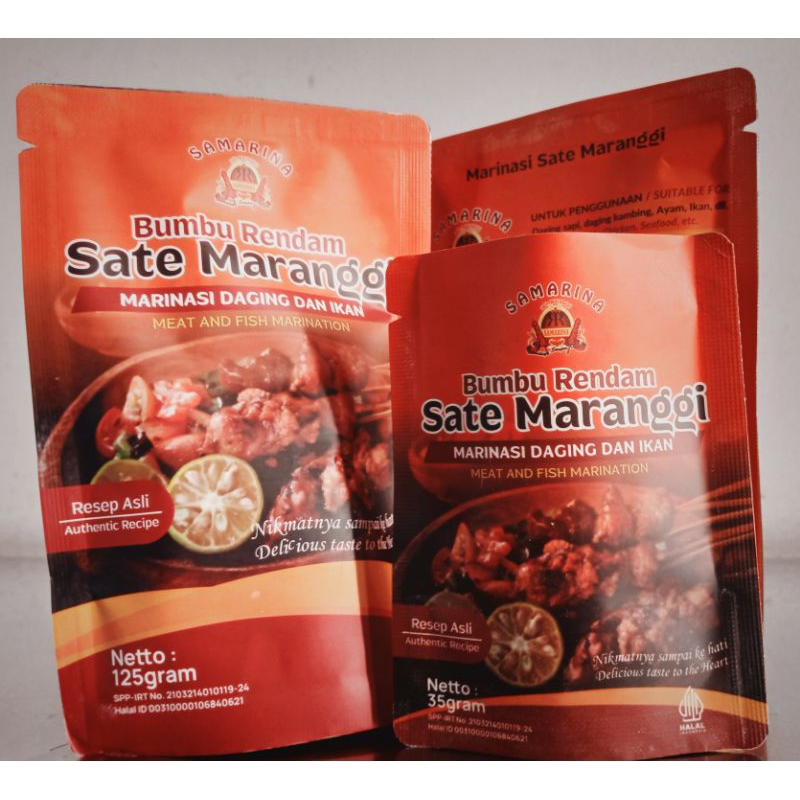 

Bumbu Rendam Sate Maranggi Marinasi Daging dan Ikan (Netto 35 gram)