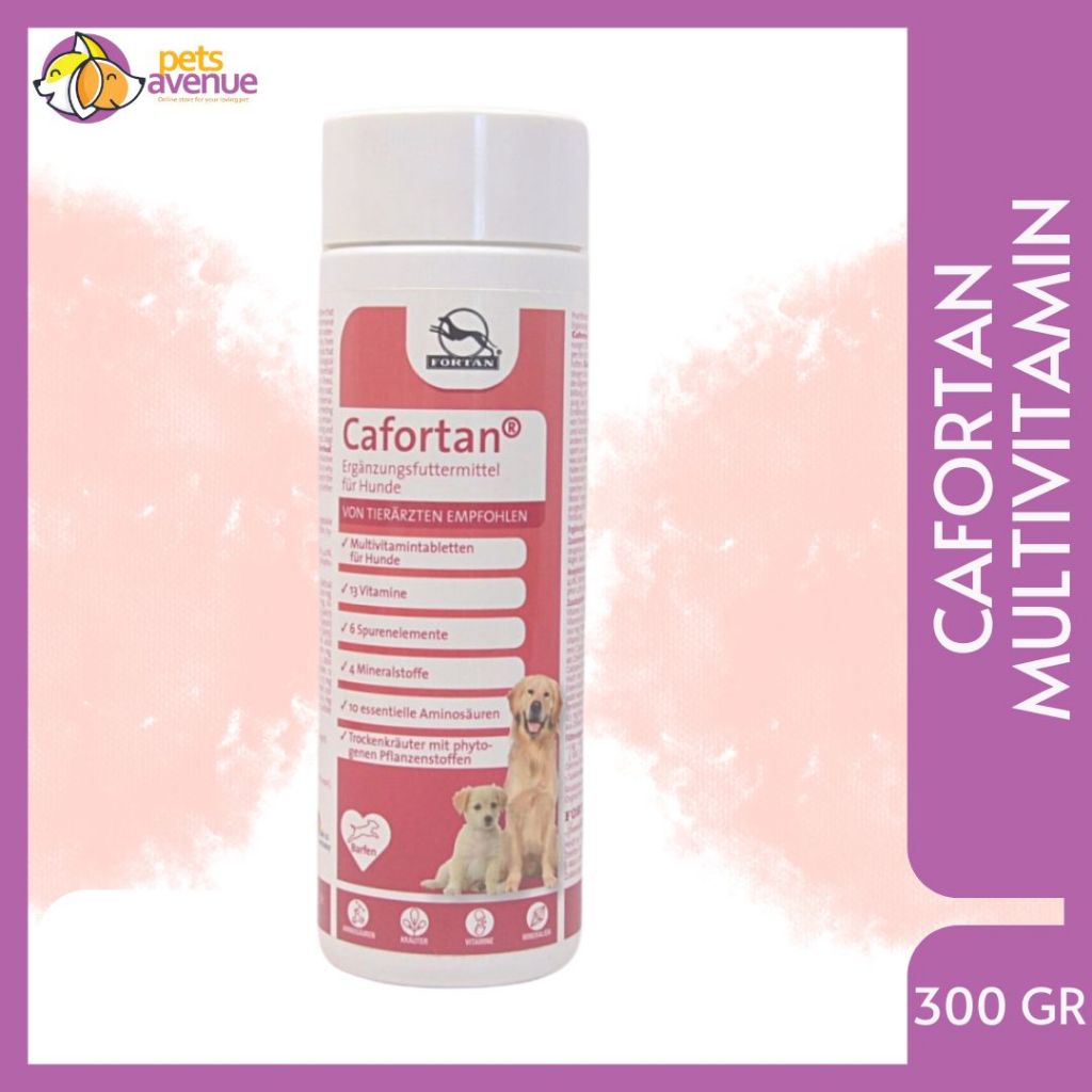 Suplement vitamin kucing anjing - Cafortan multivitamin 300 gr - vitamin hewan