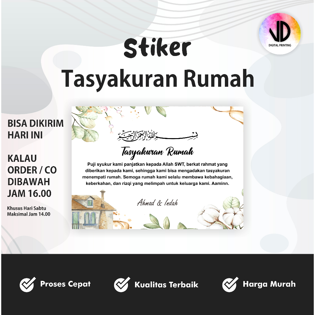 

Stiker Tasyakuran Rumah (Stiker Tasyakuran Murah)