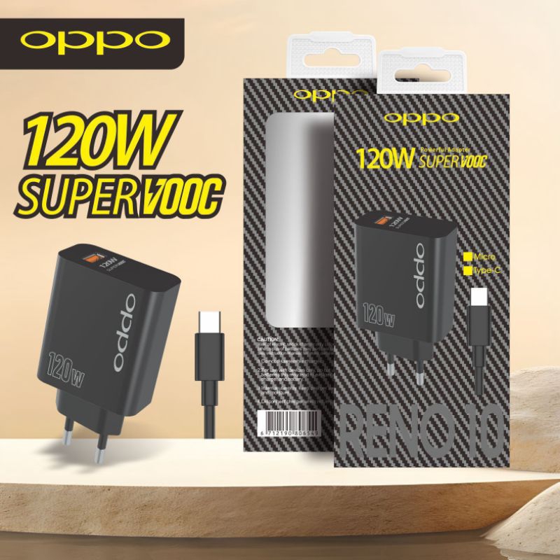 CHARGER OPPO RENO 10 120 WATT ORIGINAL FAST CHARGING