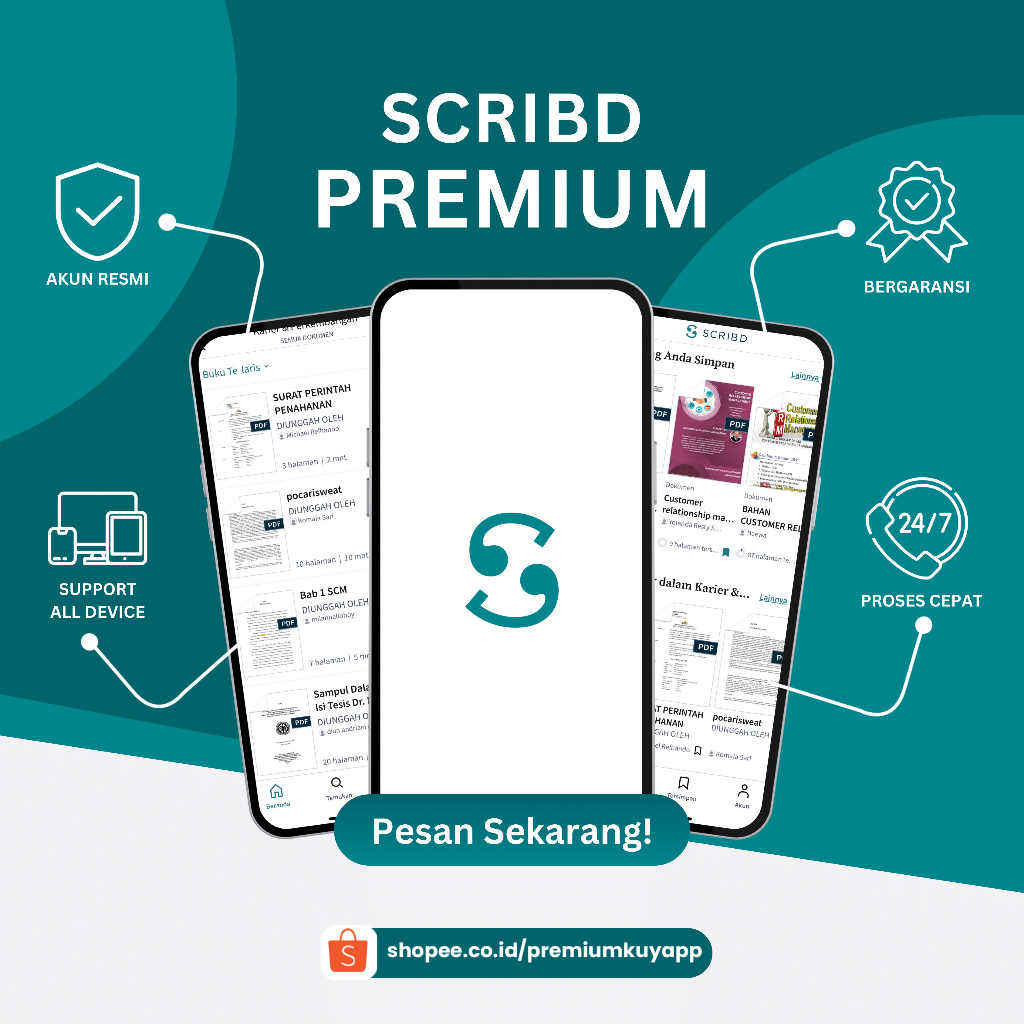 SCRIBD PREMIUM [SEBULAN]