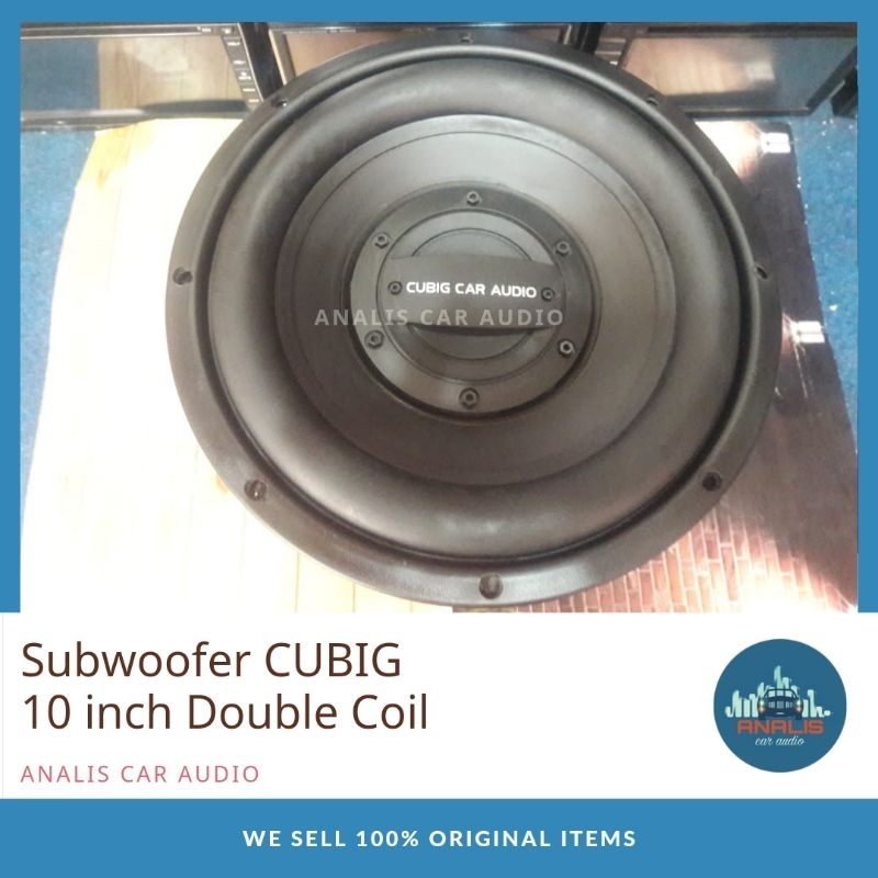 Subwoofer Mobil CUBIG 10 inch Double Coil Original