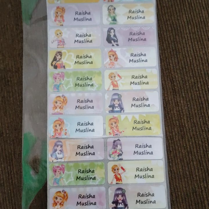 

Sticker / Label Nama Waterproof- Aikatsu