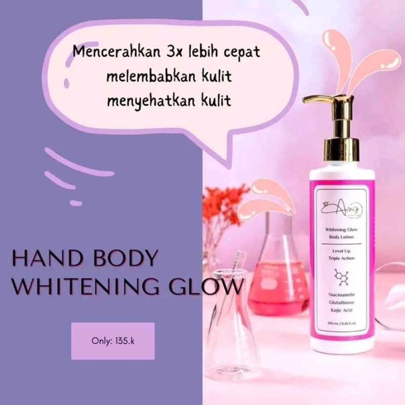 Whitening glow body lotion AMG Skincare by OLIVE