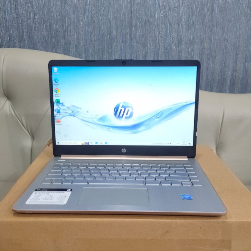 Laptop Hp 14-dq0004dx, Celeron-N4020, Intel UHD Graphics 600, Ram 4/128Gb, Seri baru, Super Slim, Ca