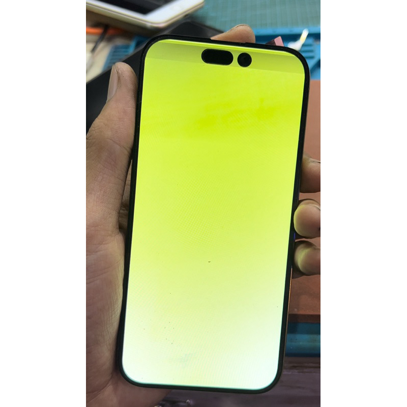 bonding. servis lcd greenscreen iphone 14 pro & promax