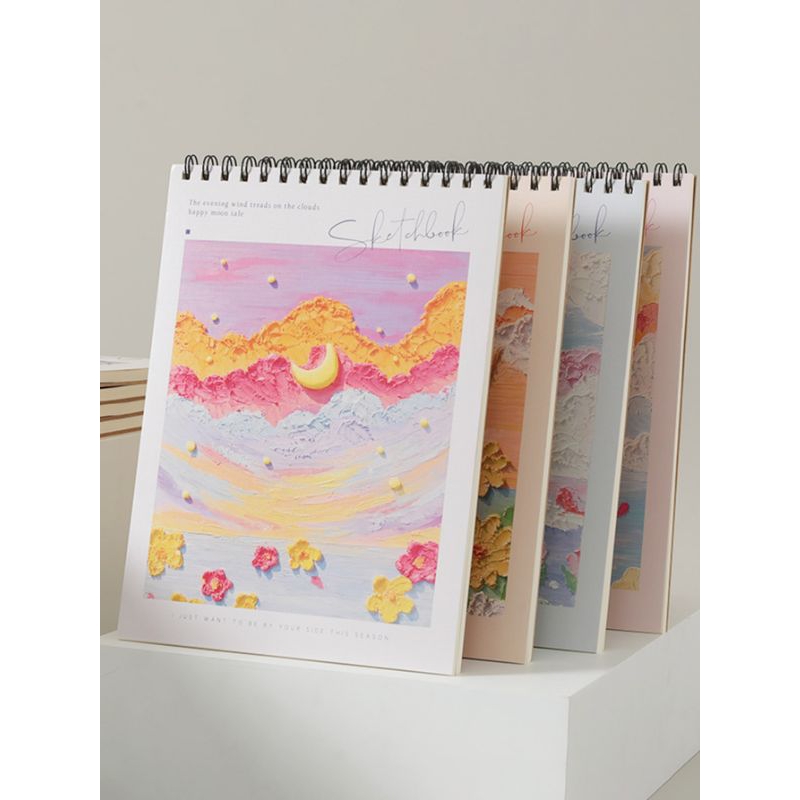 

Cozy Sketchbook A4 Buku Gambar tebal Vertikal Jilid Spiral 45 Lembar 90 Halaman