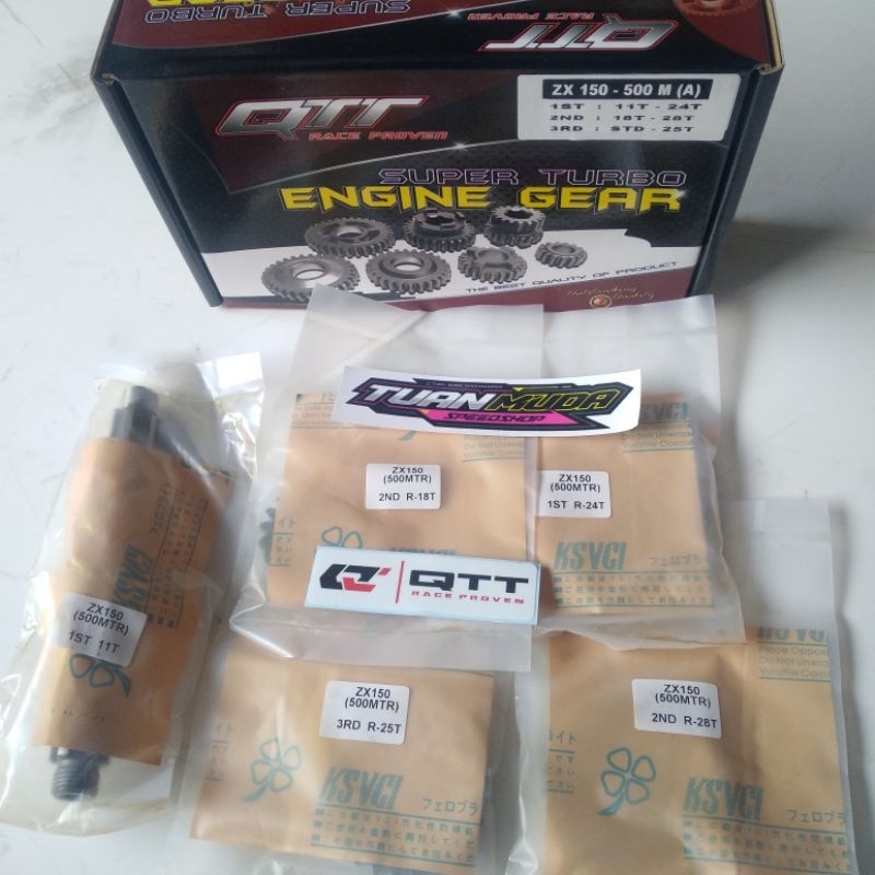 Gigi gear Rasio Qtt Ninja ZX R RR balap 500m type A/B
