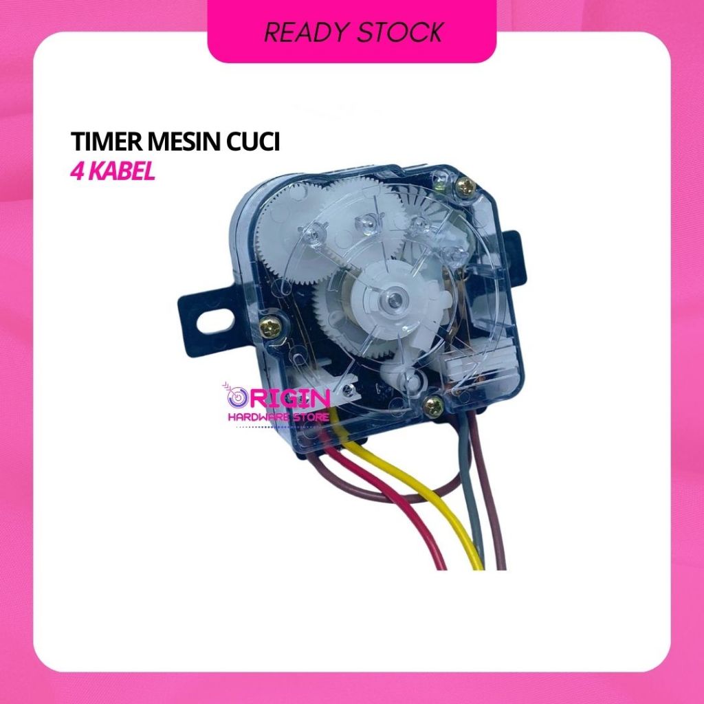 Timer Mesin Cuci 4 KABEL - Penanda Waktu Mesin Pencuci / Wash MULTI