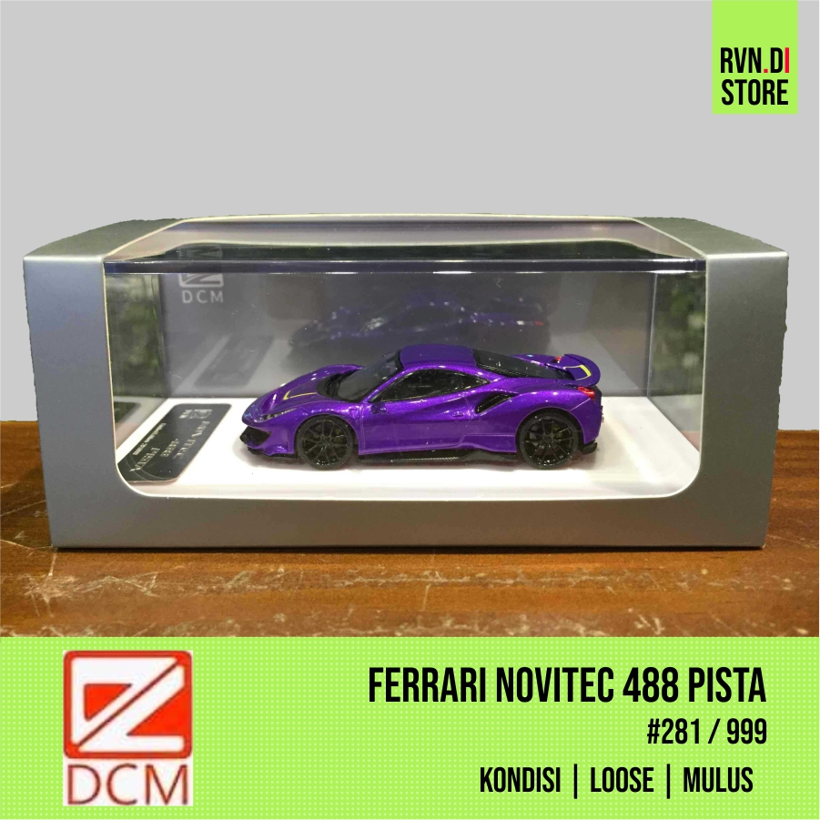 Ferrari 488 Pista Midnight Purple by DCM Model NEW Sealed