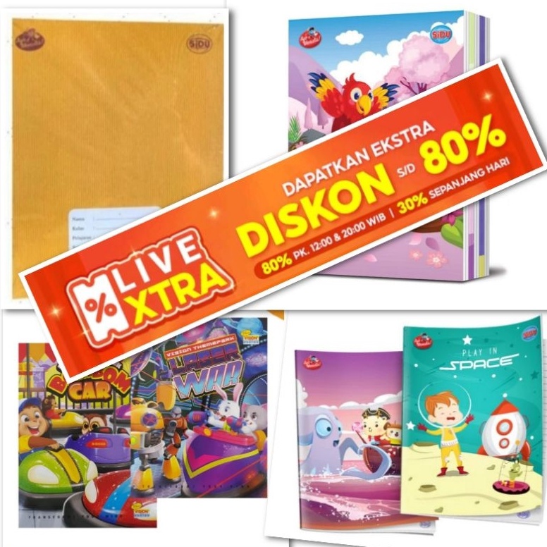 

KODE I83H JATIM buku tulis sidu38Lb isi 1pc DISKON xtra live 1k