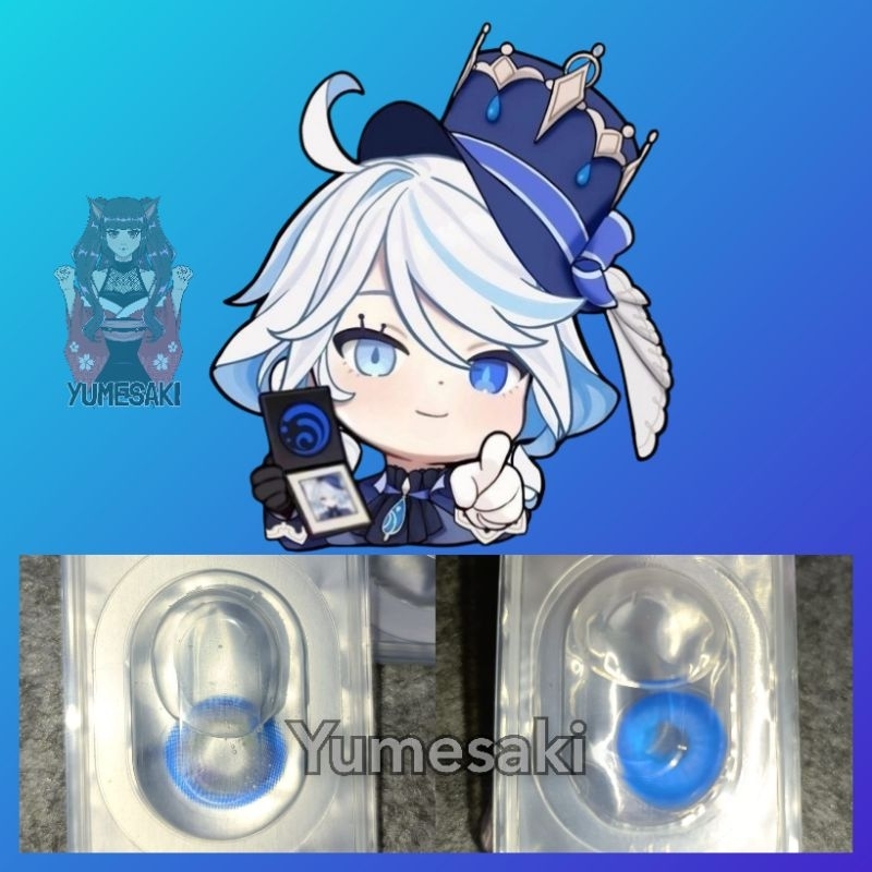 Softlens Furina Genshin Impact Cosplay furina cosplay anime softlens character softlens biru (limite