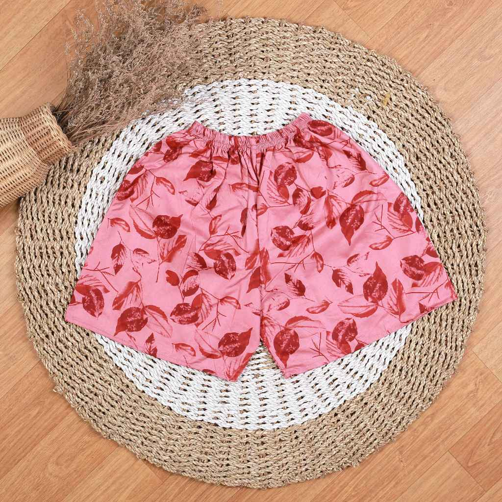 COD Kolor Pria Dewasa Bahan Katun Motif Bunga | Boxer Premium | Celana Pendek Pria Wanita Unisex