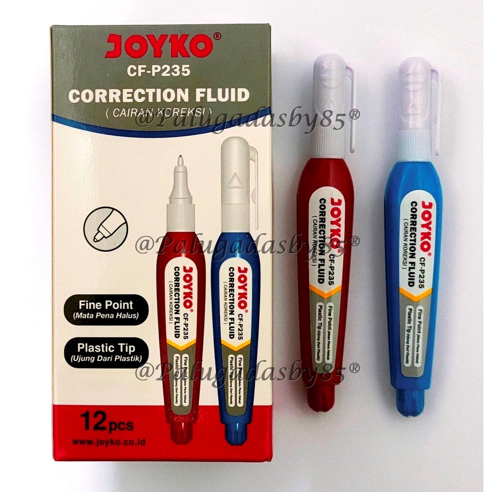 

KODE L28Z Correction Fluid JOYKO CFP235 1 Pak Isi 12 Pcs Correction Fluid Cairan Koreksi Penghapus Cair Joyko CFP235 Joyko CF P235 CFP235