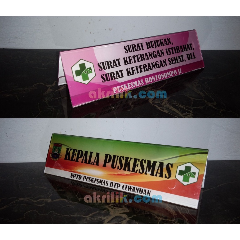 

KODE P26S Acrylic name tag sablon
