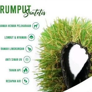 Rumput sintetis type jepang ukuran 200cm x 100cm