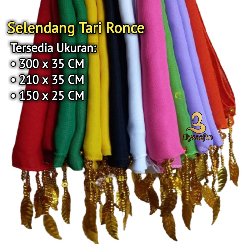 Selendang Tari Ronce Dewasa, selendang tari Ronce Anak, sampur tari anak Paud termurah