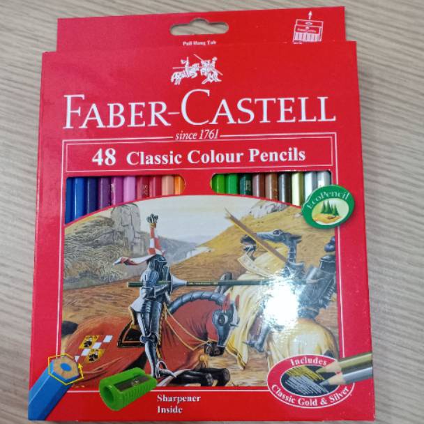 

KODE E44Y Pensil Warna Colour Pencil Faber Castell 48 Warna