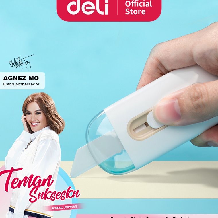 

KODE X34O Deli Cutter Pisau Pemotong Kertas Ceramic Blade Anti Karat TD262