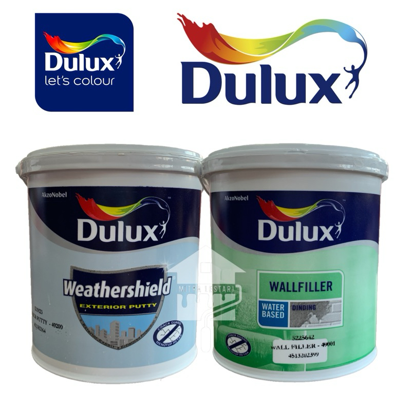 DULUX WALL SEALER PUTTY 3.5KG | DULUX WEATHERSHIELD EXTERIOR PUTTY | DULUX INTERIOR WALL FILLER