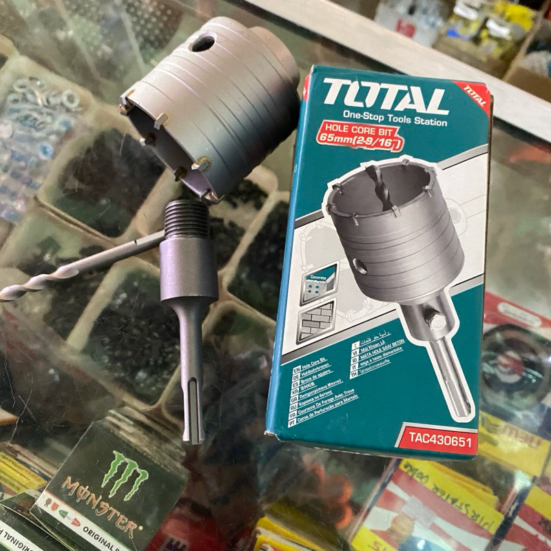 Mata Bor Beton 65 mm TOTAL / Hole Core Bit TAC - Hole Saw Pelubang Beton TOTAL