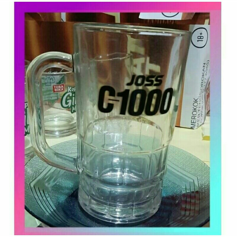 Gelas Kaca Bening Beling Gelas Bir - Gelas Jus - Gelas Tinggi 1Pcs Tebal- Gelas Joss Gelas Es Kelapa