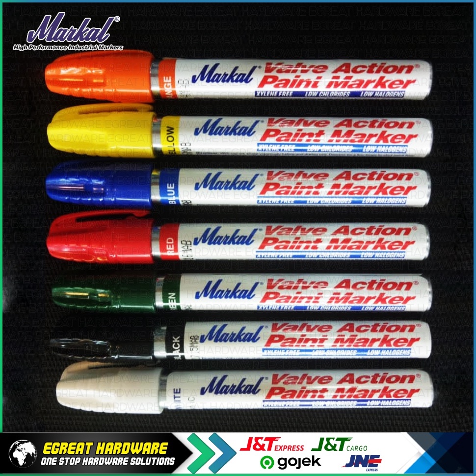 

KODE E44R Spidol Marking Permanen Paint Marker industri Markal Valve Action Low Choride