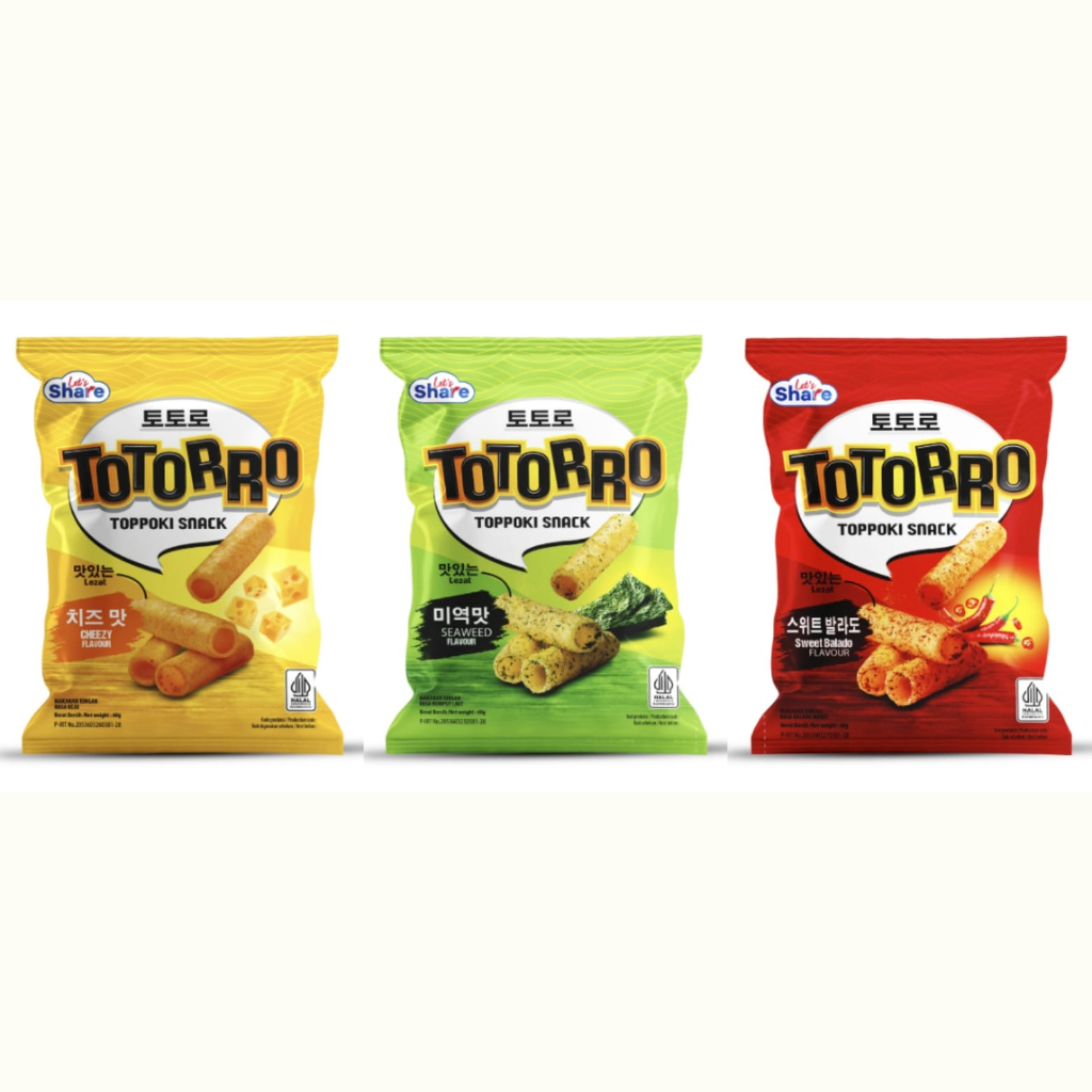 

Totorro Topokki Snack 60gram