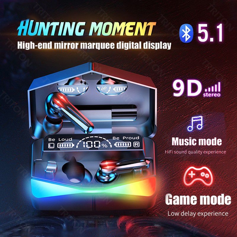 M28 Gaming TWS Bluetooth Earphone with Microphone No Delay Gaming Headset Bluetooth Handset Hedset B