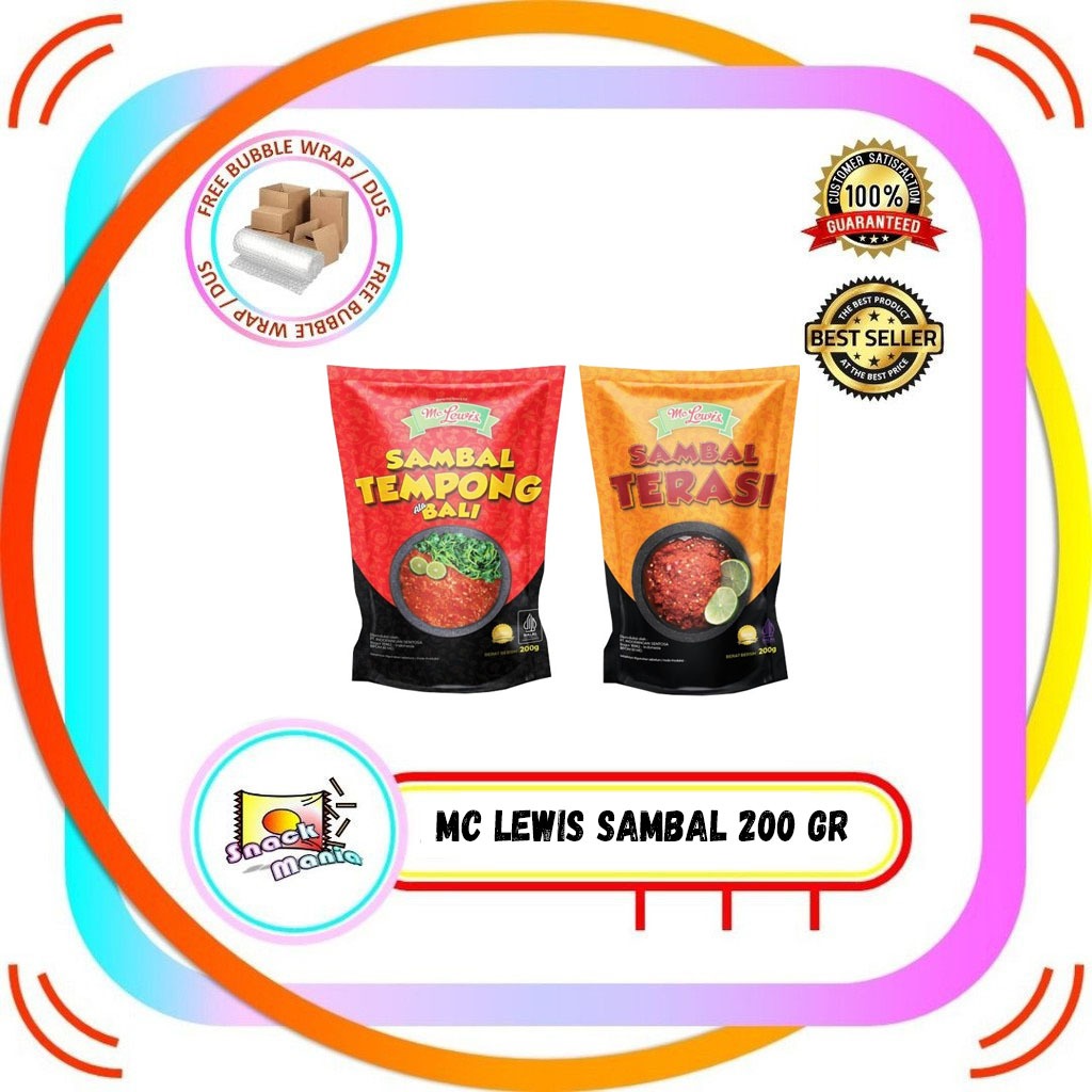 

Mc Lewis Sambal Tempong Ala Bali | Terasi ~ 200 gr Saos Sambel Pedas