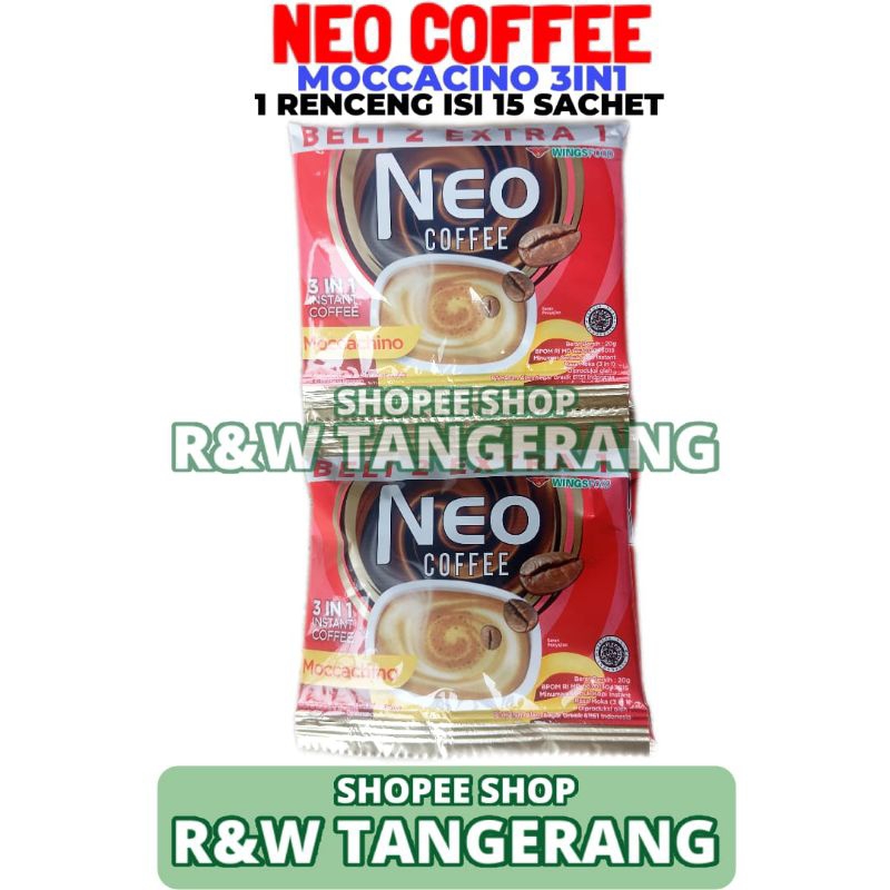 

Neo Coffee Moccachino 1 Renceng Isi 15 Sachet 20 Gram