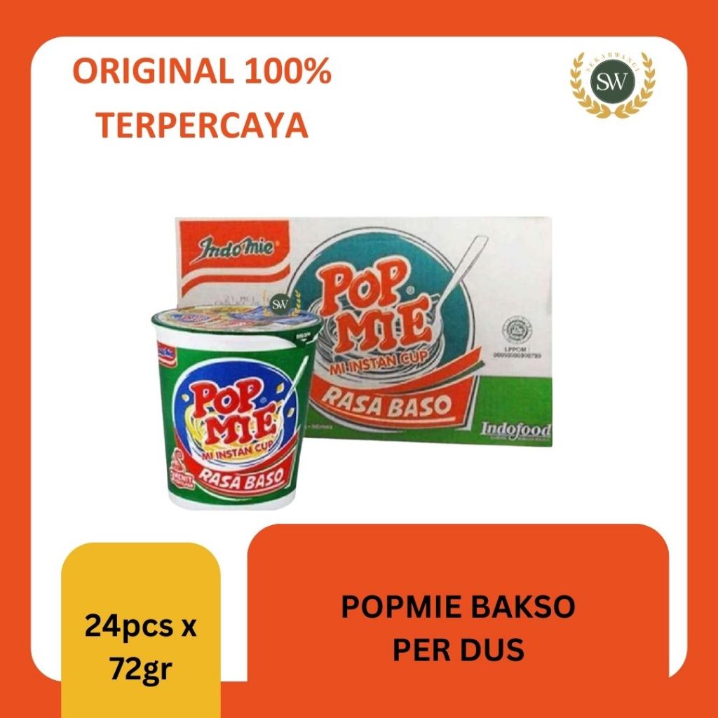 

POP MIE KUAH RASA BAKSO - PER DUS - ISI 24PCS