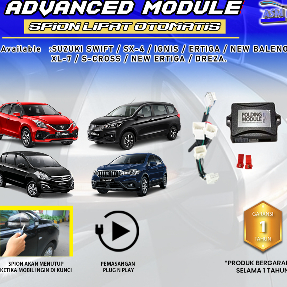 Modul Retract Spion Lipat Suzuki S Cross/SX 4/All New Swift