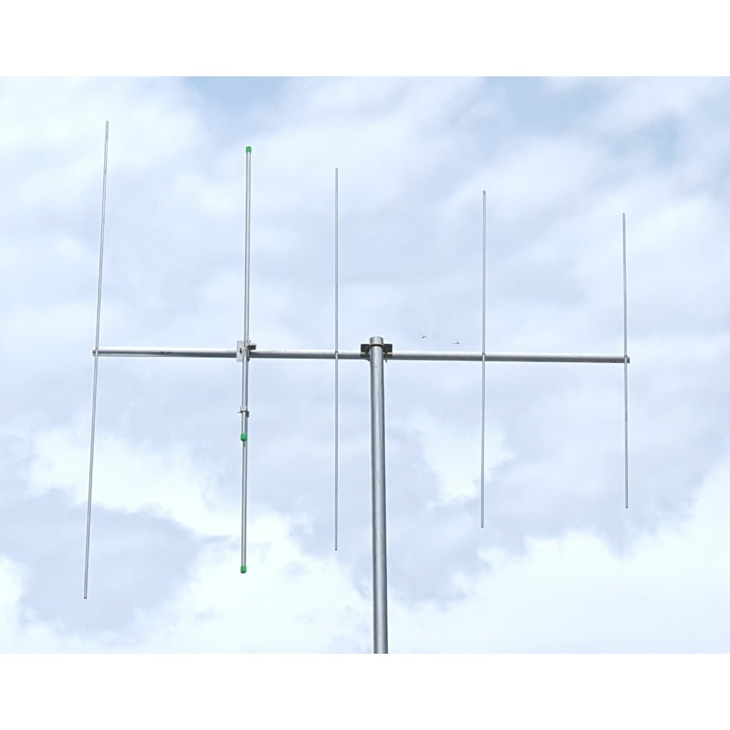 Yagi VHF 144Mhz 2m 5 elemen Antena Pengarah Rig HT Jarak Jauh Boomer