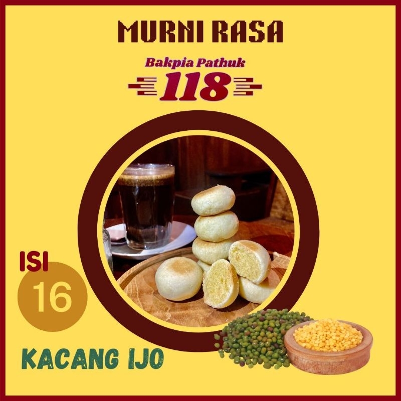 

Bakpia Murni Rasa 118 - Kacang Ijo
