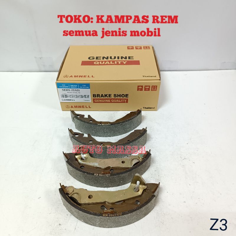 KAMPAS REM BELAKANG BRAKE SHOE  HYUNDAI TRAJET
