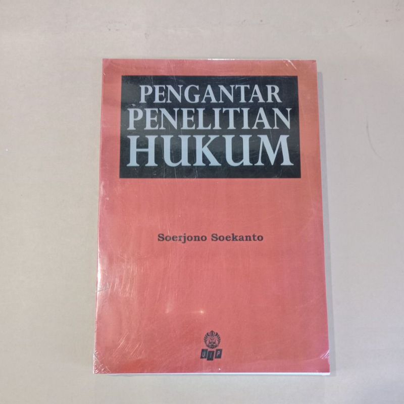 

BUKU METODOLOGI PENELITIAN HUKUM BY SOERJONO SOEKANTO