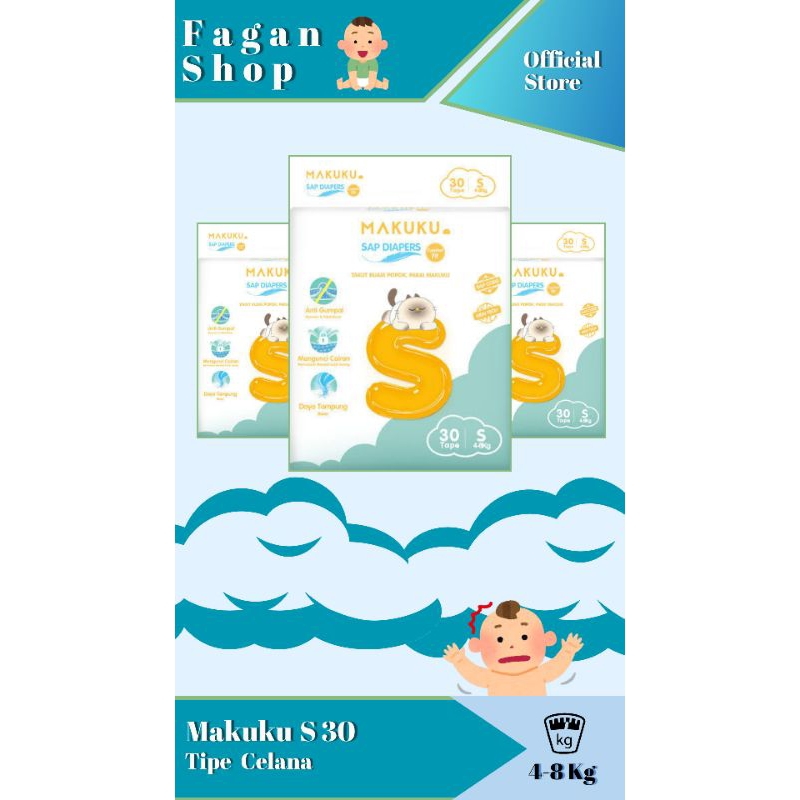 Makuku SAP diapers S 30