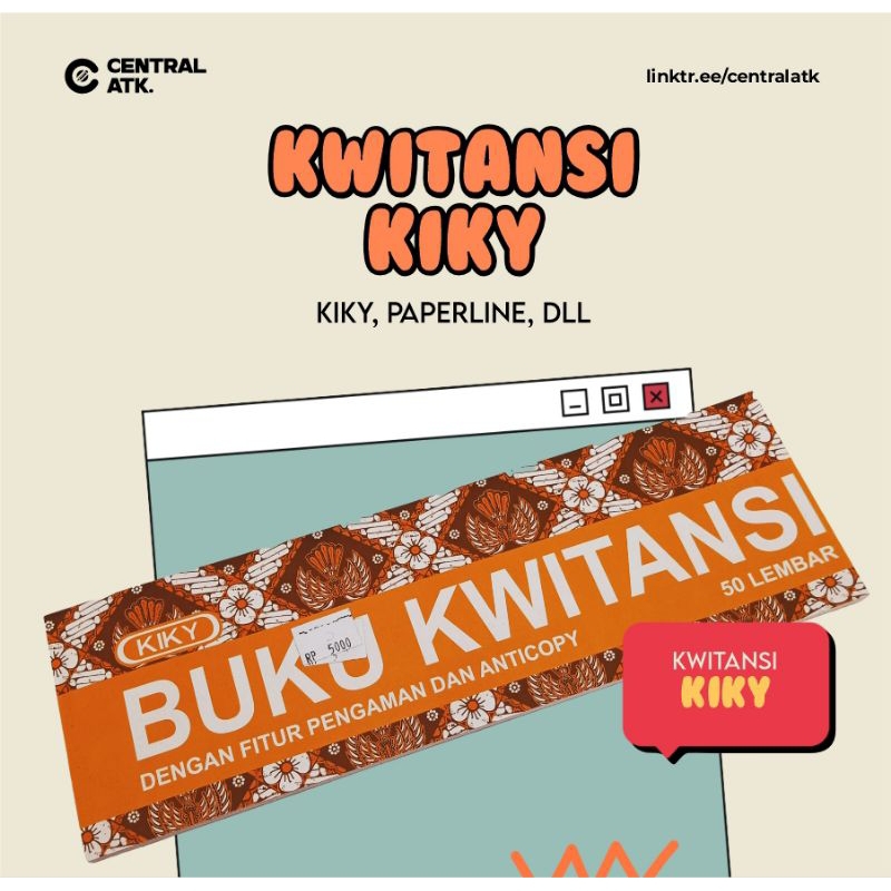 

Buku kwitansi kiky 50 lembar