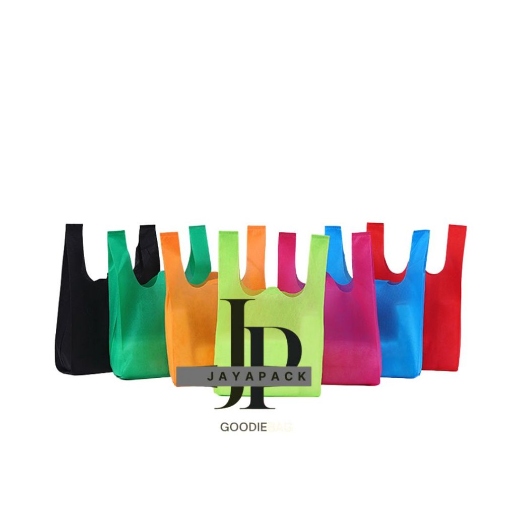

Tas Kain Spunbond Goodie bag Totte bag Model kantong Kresek 27X45 cm