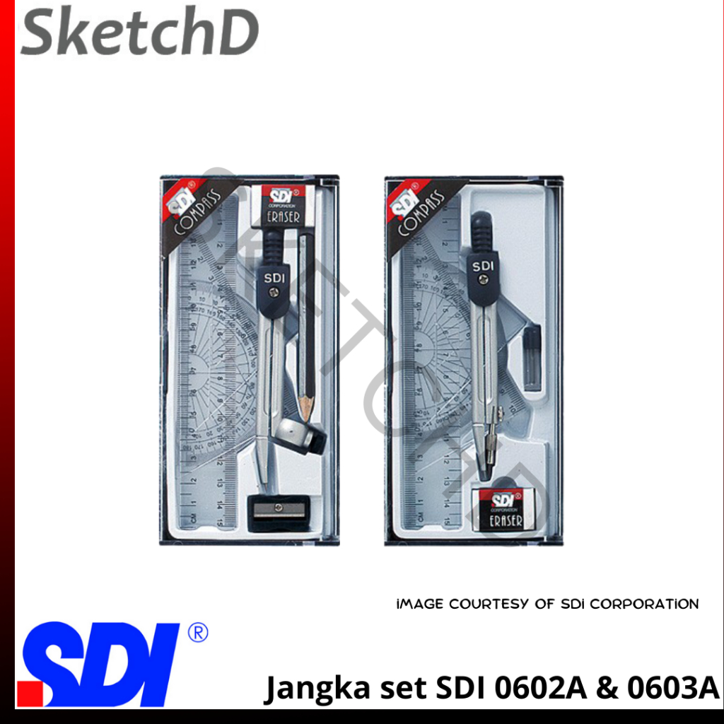 

Jangka geometri Set SDI 0602A / 0603A - Compass geometry SDI