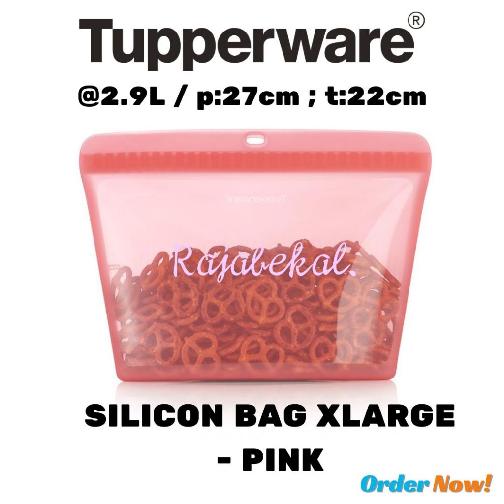 Promo Tupperware SILICONE BAG XLARGE - PINK