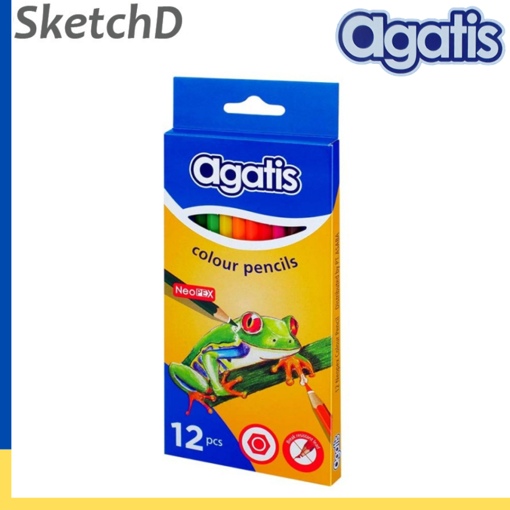 

Pensil Warna Agatis Neopex 12 warna Panjang Full Color Pencil 12 Colour
