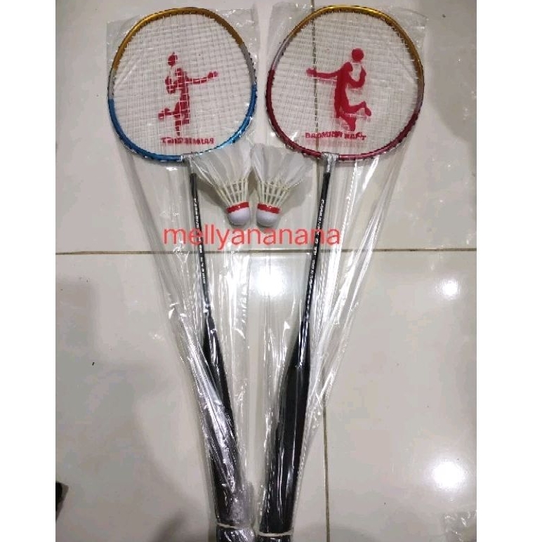 Raket badminton set raket 2raket+2kok