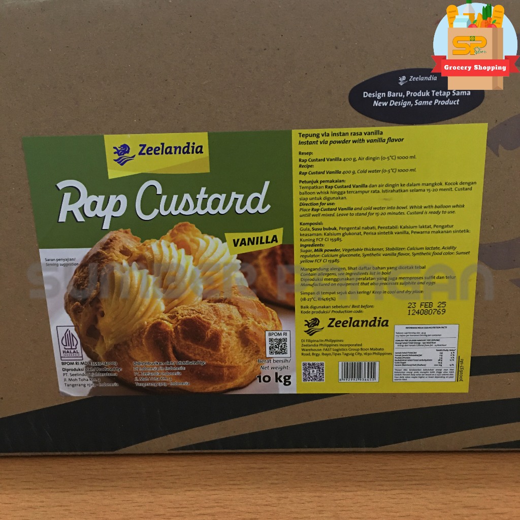RAP Custard 10 Kg/ Premik Custard/ Zeelandia